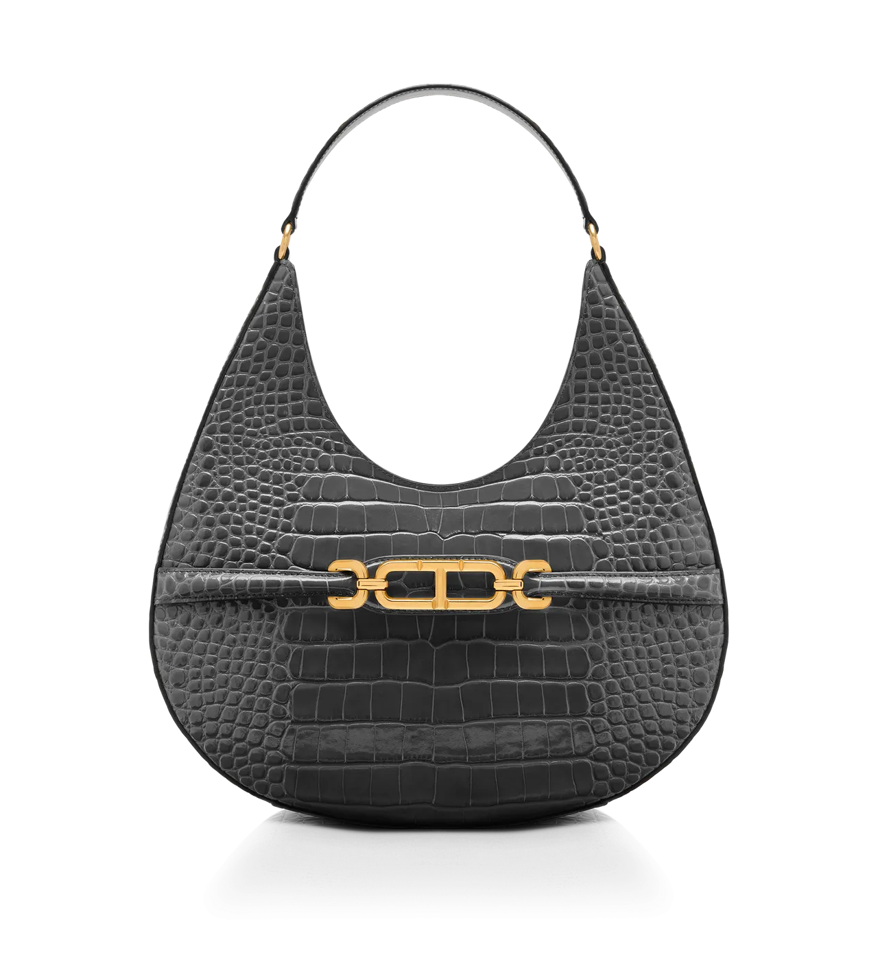 Stamped Crocodile Leather Whitney Large Hobo