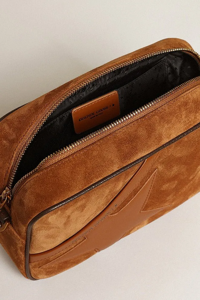 star bag suede body smooth leather star - tobacco