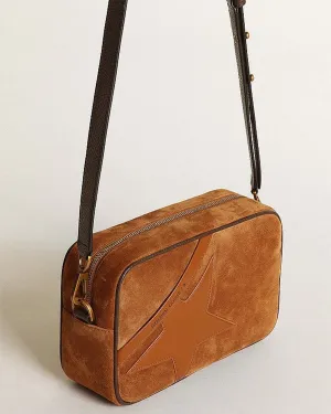 star bag suede body smooth leather star - tobacco
