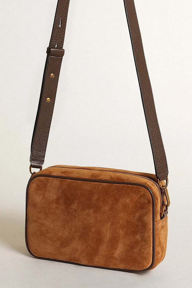 star bag suede body smooth leather star - tobacco
