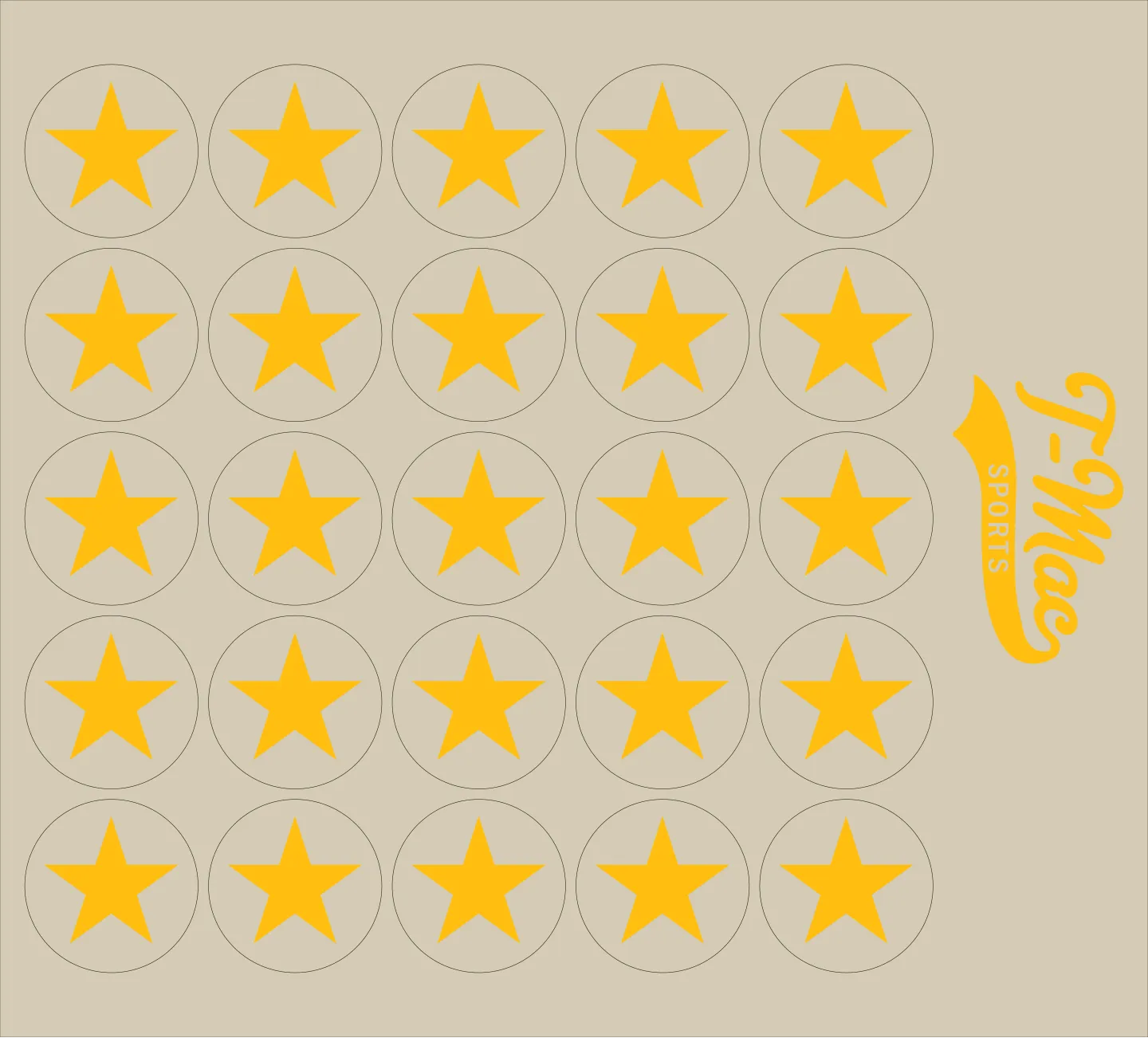 Star Mini Award Decals