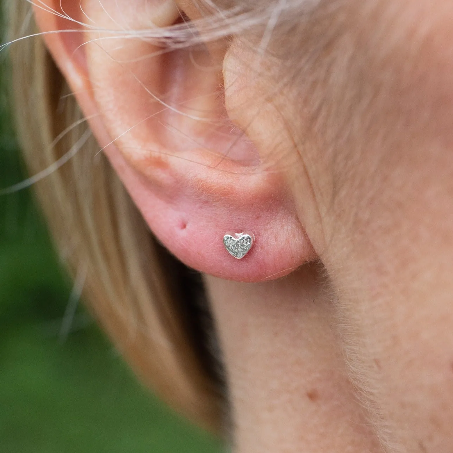 Sterling Silver Mini Studs Heart