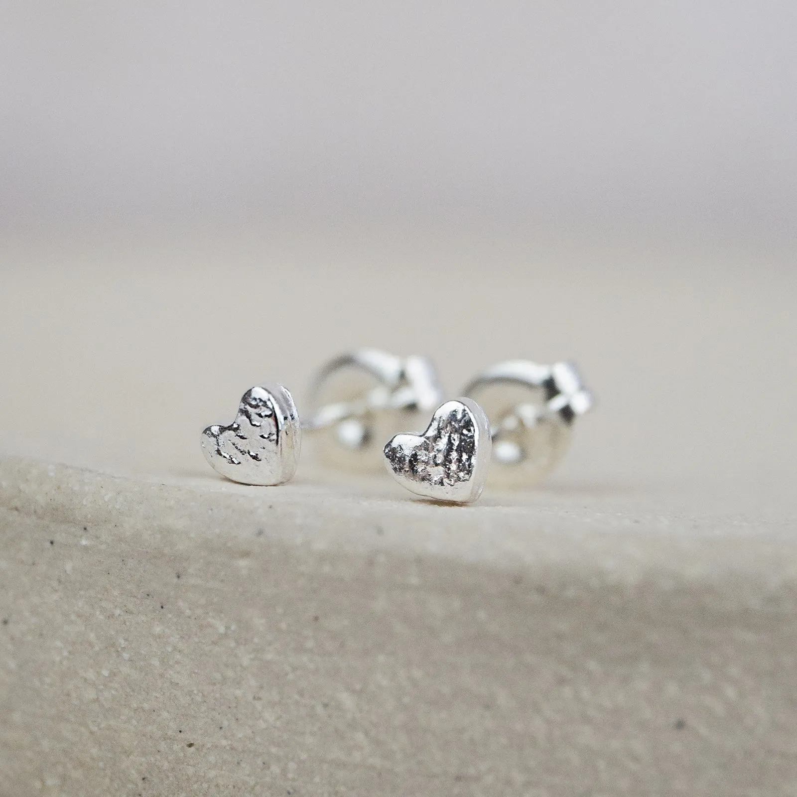 Sterling Silver Mini Studs Heart