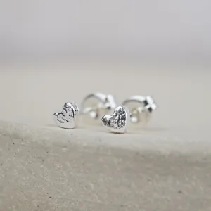 Sterling Silver Mini Studs Heart