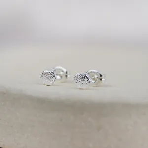 Sterling Silver Mini Studs Hexagon