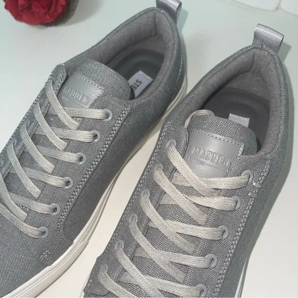 Steve Madden Men Sport Fashion Lace Up Sneaker Grey- NIB -Reemoly - Duplicate