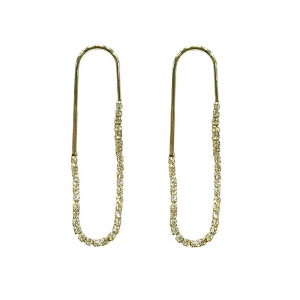 Stina pin Golden Diamond Earrings