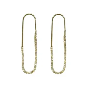 Stina pin Golden Diamond Earrings