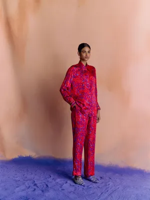 Studio Rigu   I   Womenswear, Western Parker Straight Trousers Red/Yellow/Pink/Blue Srdd038