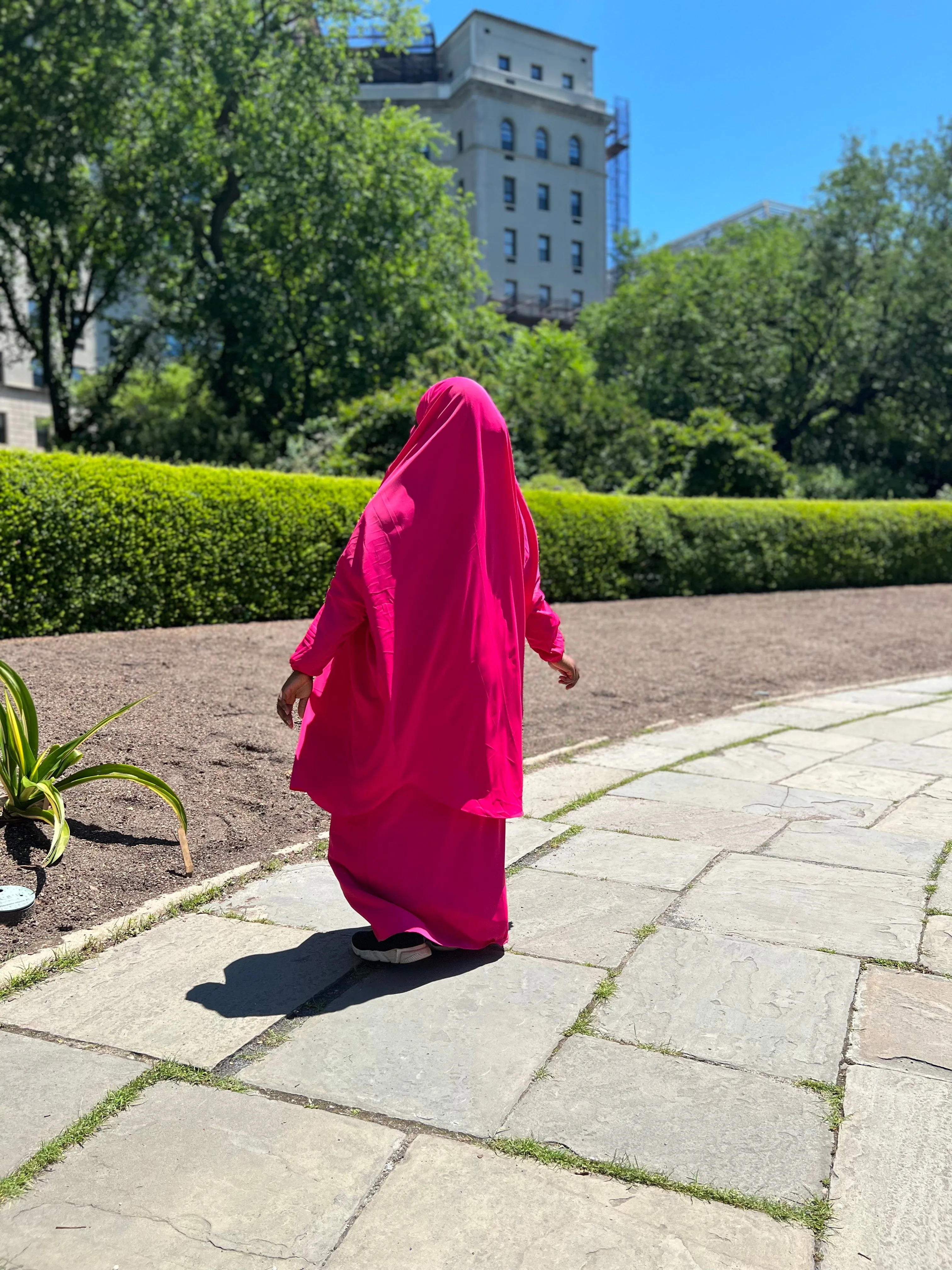 Summer 2 pieces jilbabs : Magenta
