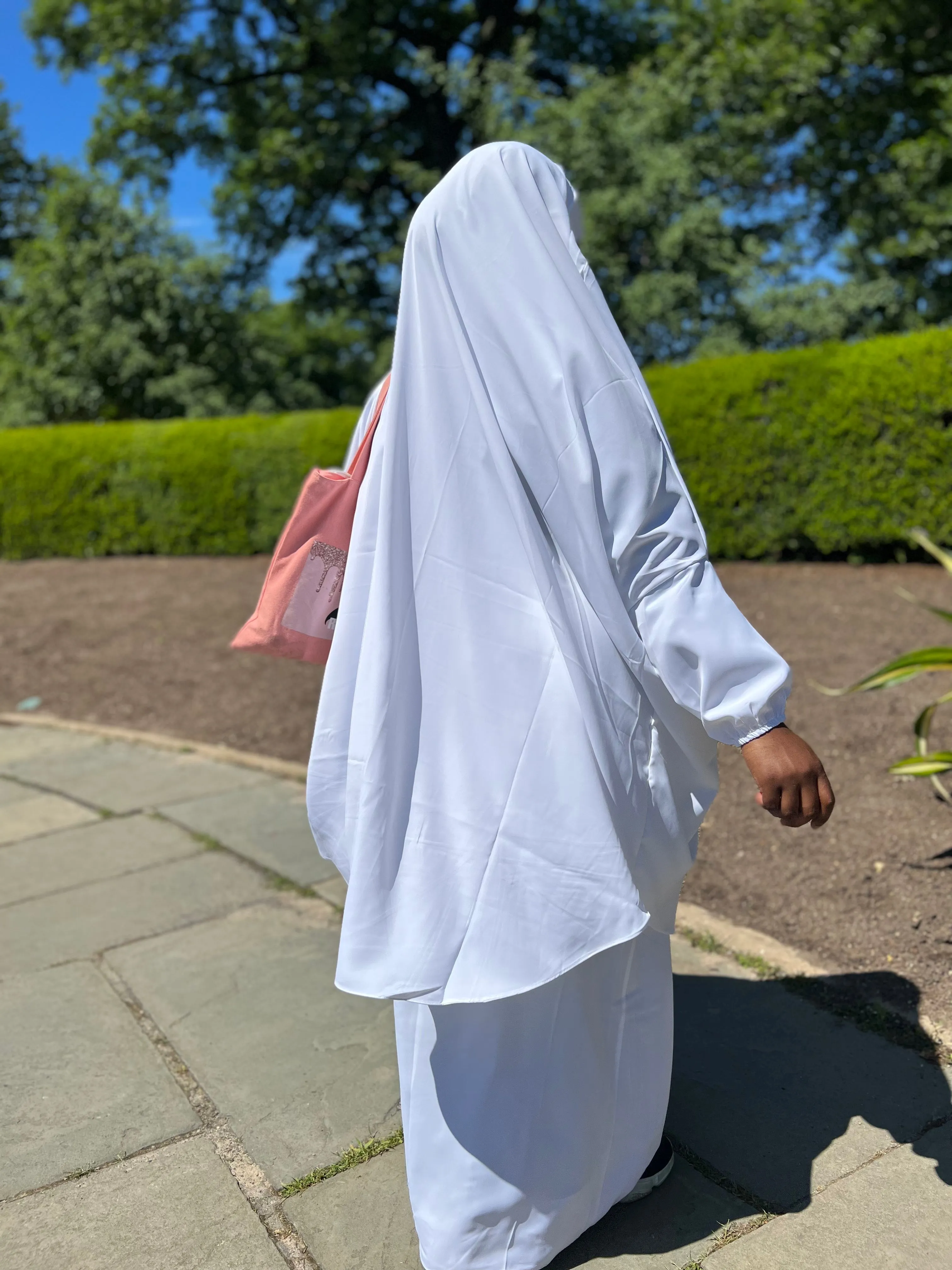 Summer 2 pieces jilbabs : White
