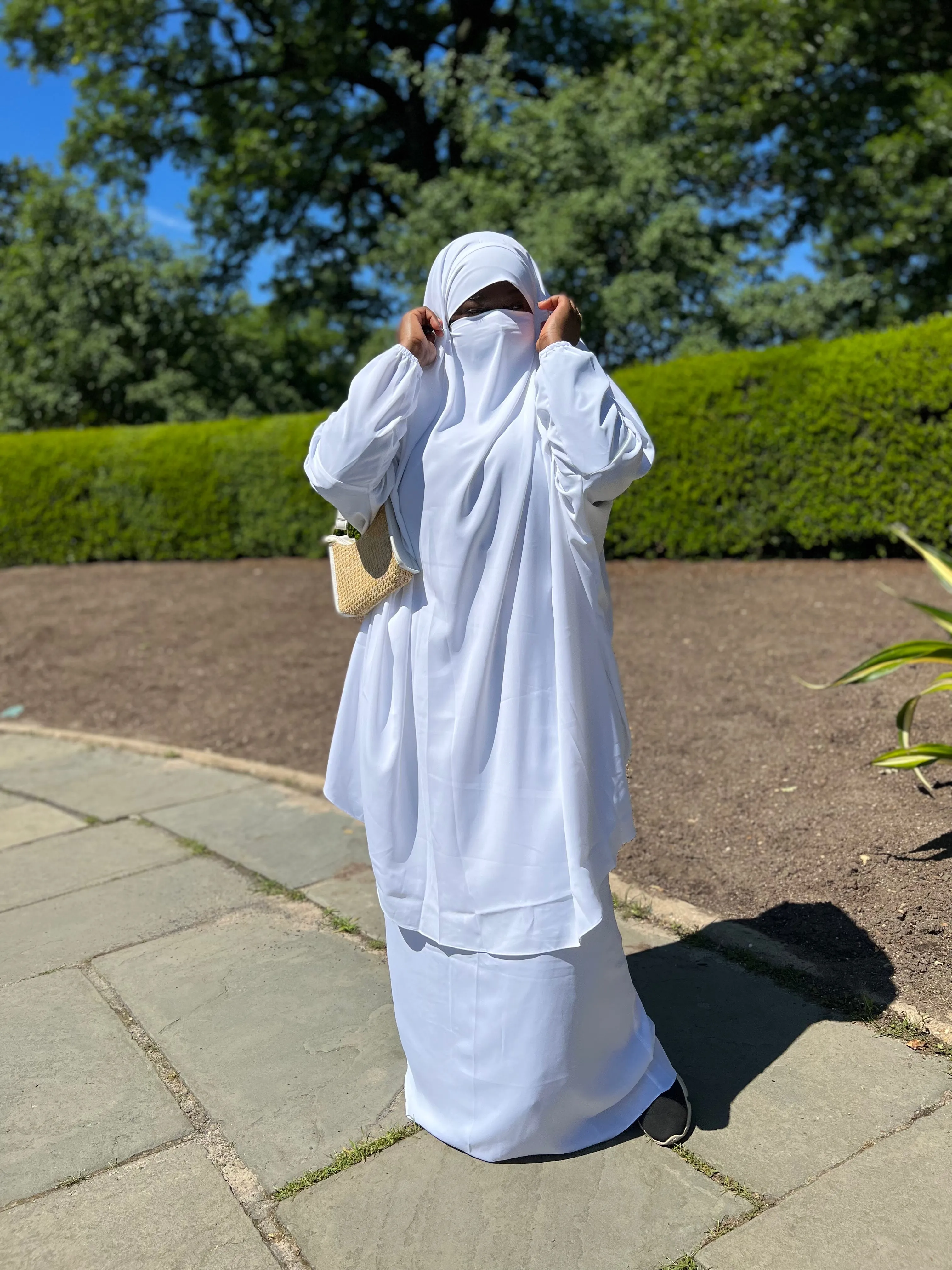 Summer 2 pieces jilbabs : White