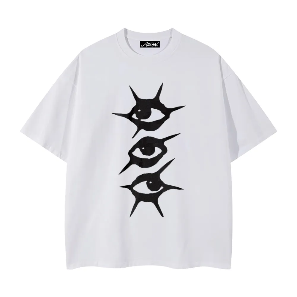 Summer Loose Key Print T-shirt