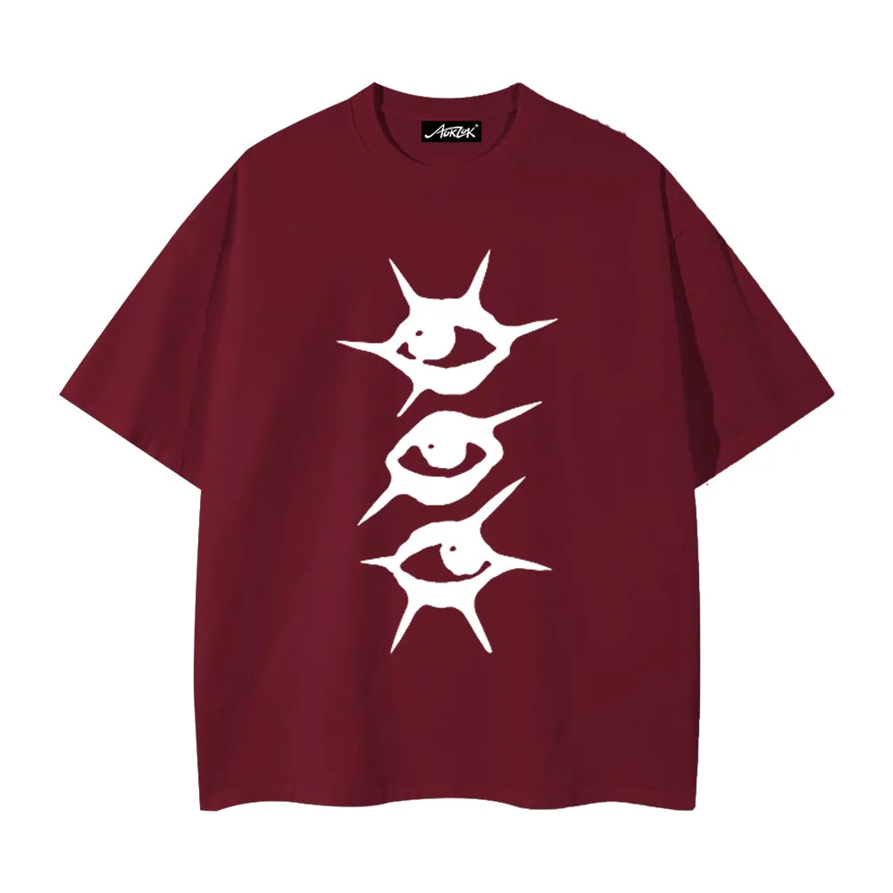 Summer Loose Key Print T-shirt