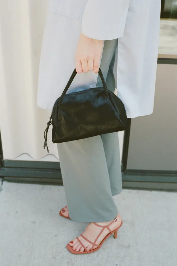 SUN PURSE, BLACK PONY HAIR