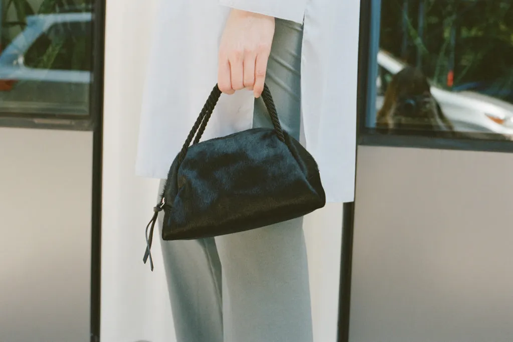 SUN PURSE, BLACK PONY HAIR