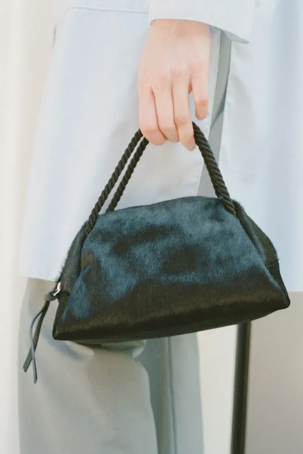 SUN PURSE, BLACK PONY HAIR