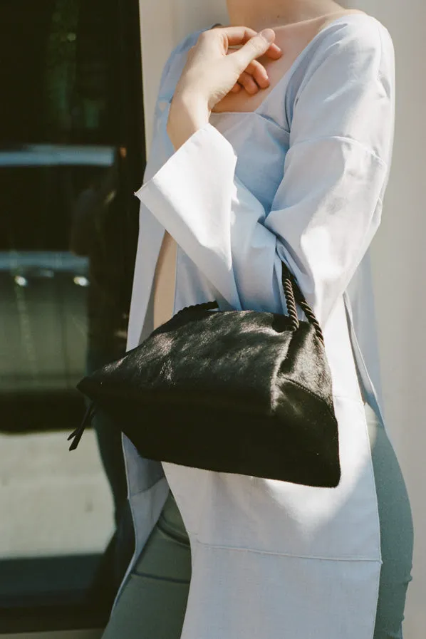 SUN PURSE, BLACK PONY HAIR