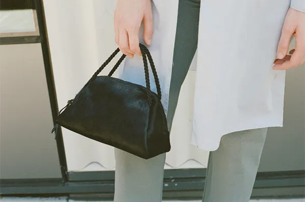 SUN PURSE, BLACK PONY HAIR