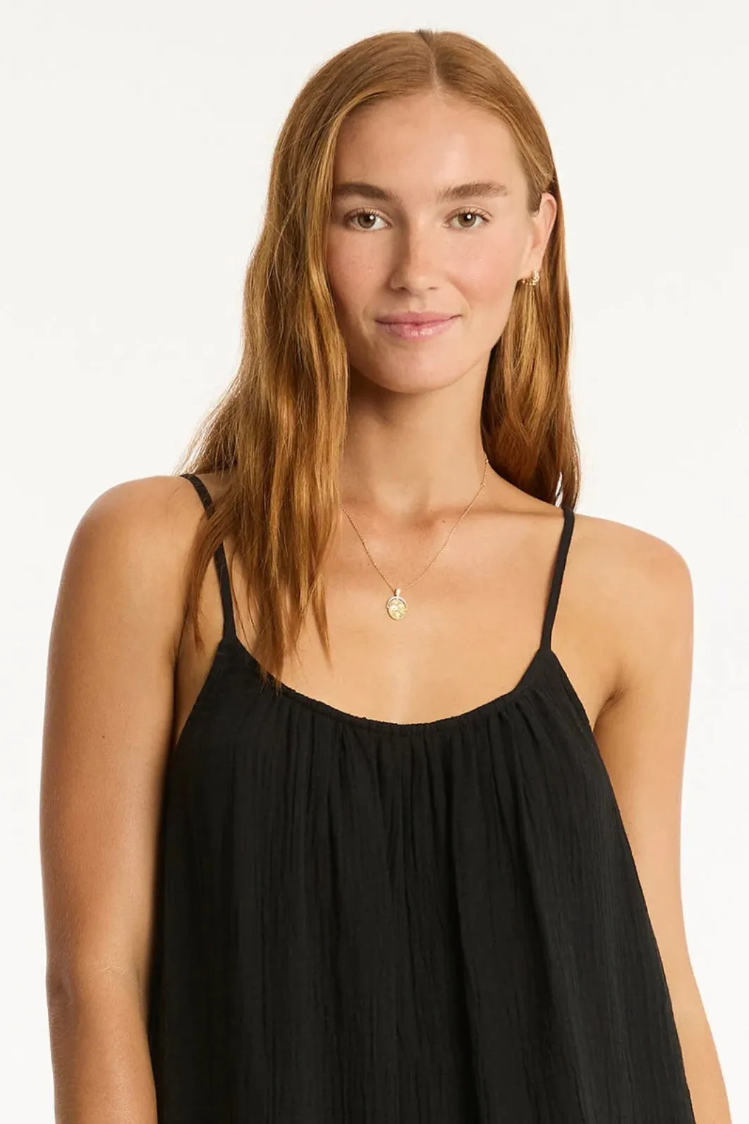 Sunset Short Sundress Black