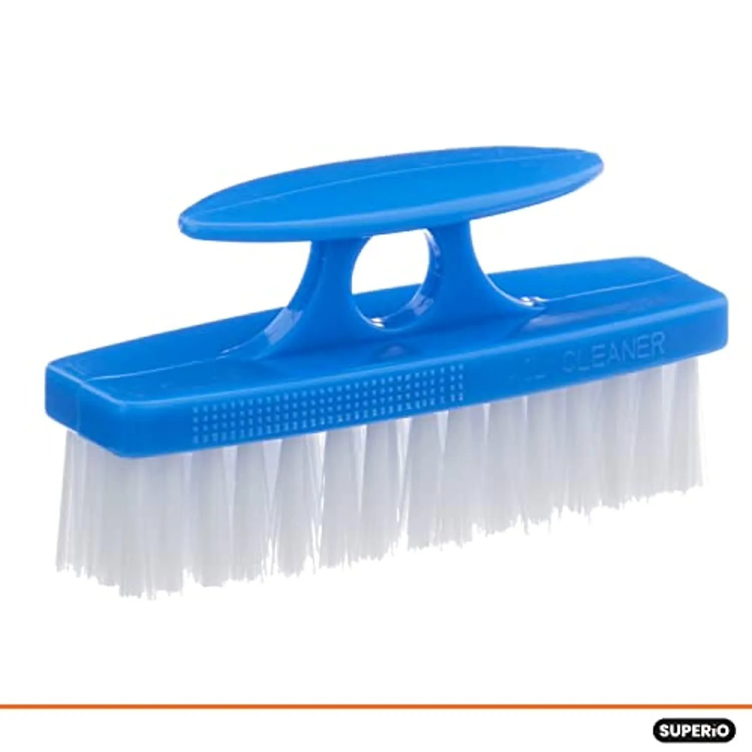 Superio Nail Brush Set (6 Pack) Cleaner with Handle, Durable Brush Scrubber to Clean Toes, Fingernails, Hand Scrubber All Surface Cleaning, Heavy Duty Scrub Brush Stiff Bristles, Easy to Hold. (Blue)