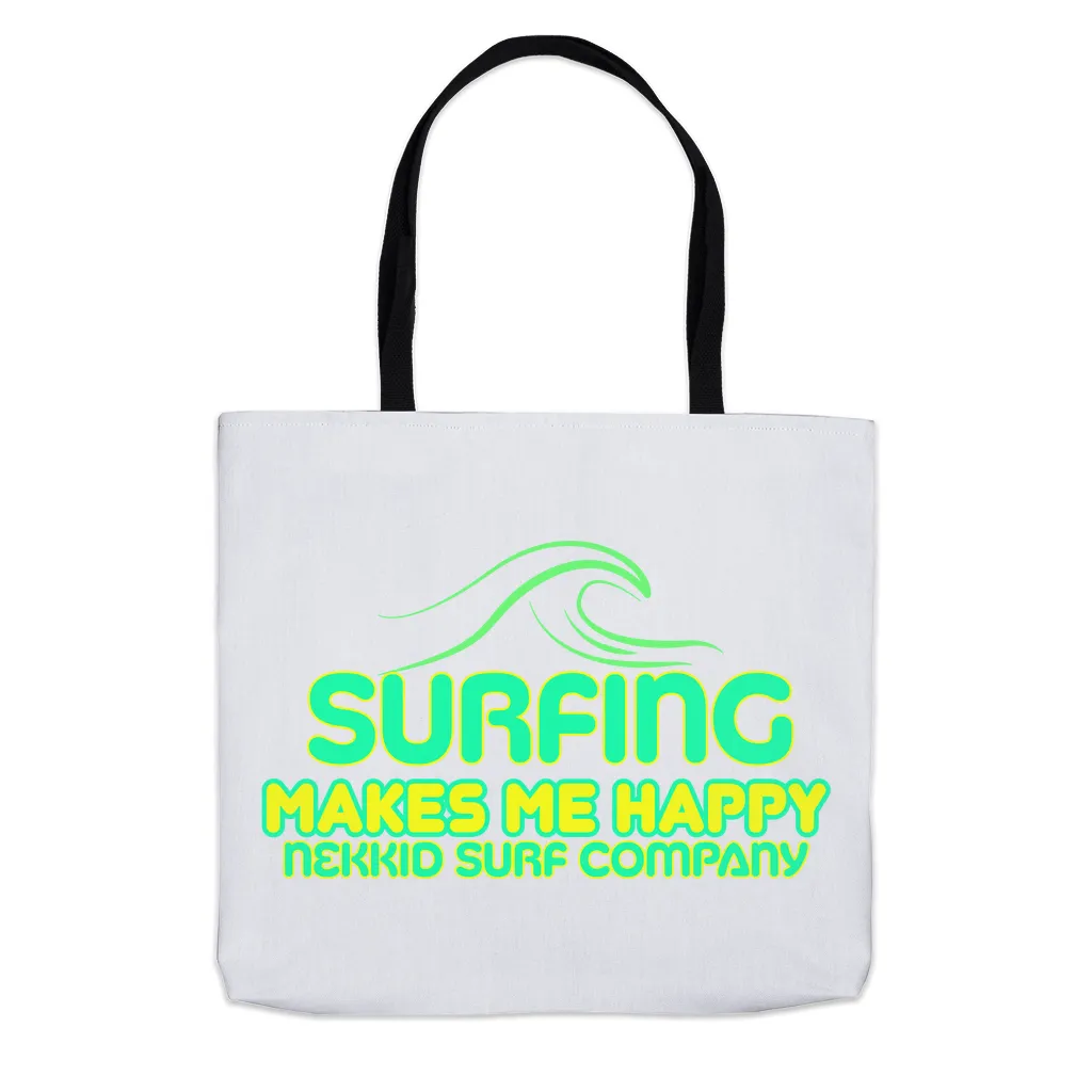 Surfing Makes Me Happy Tote
