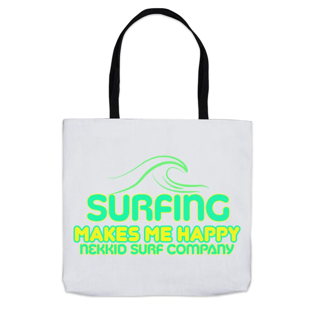 Surfing Makes Me Happy Tote