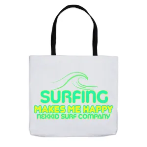 Surfing Makes Me Happy Tote