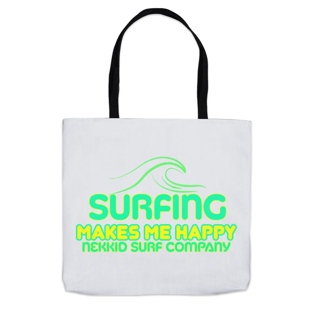 Surfing Makes Me Happy Tote