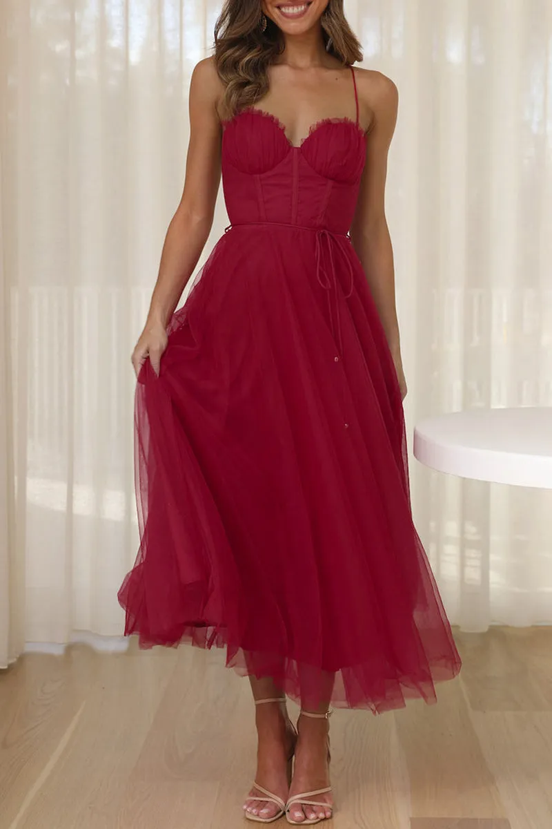 Sweet Elegant Solid V Neck Princess Dresses(8 Colors)