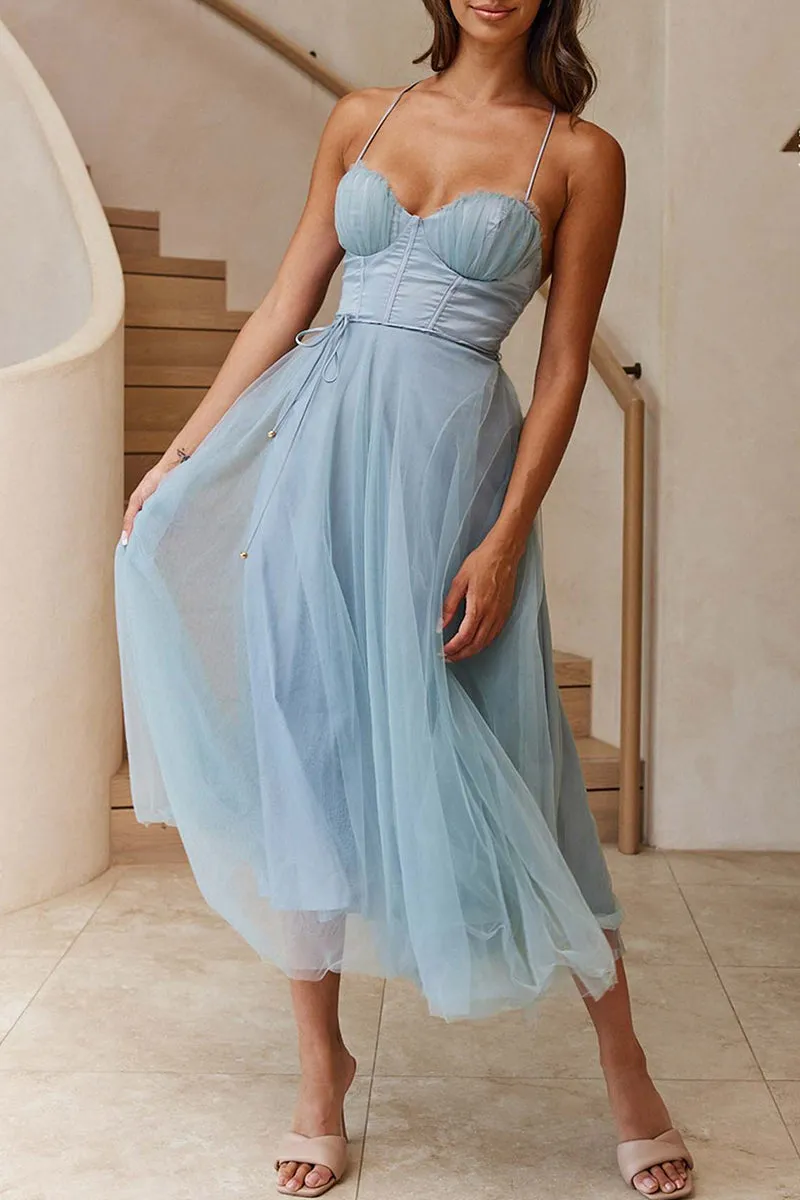 Sweet Elegant Solid V Neck Princess Dresses(8 Colors)