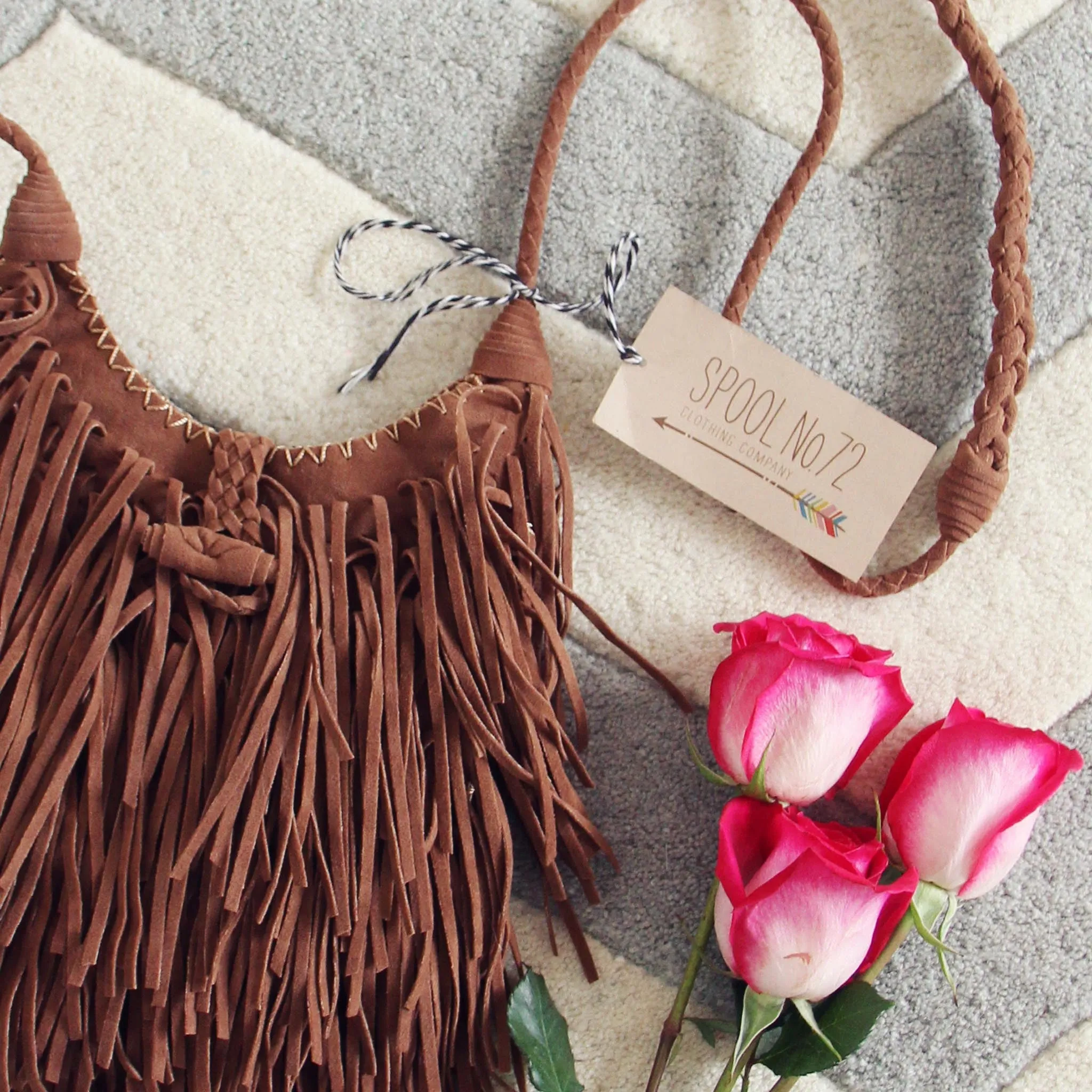 Sweetheart Fringed Tote