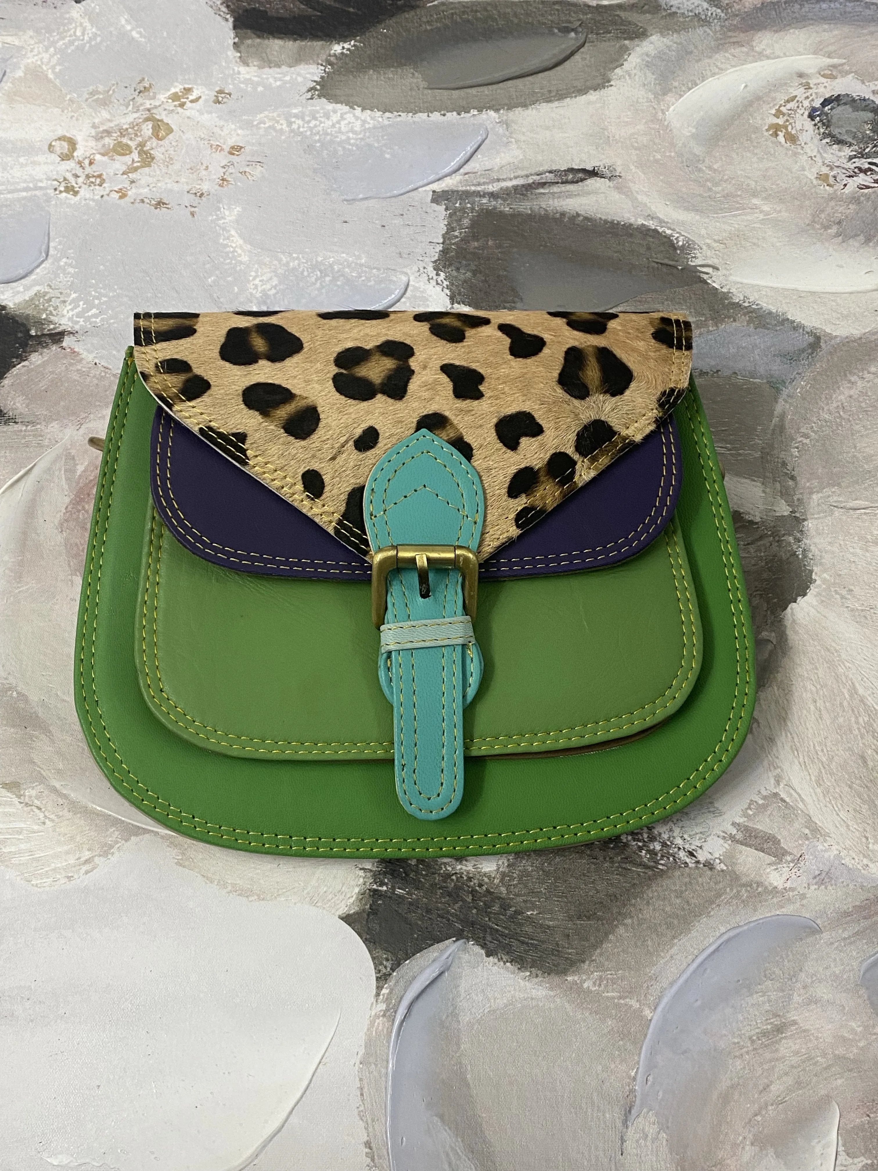 Talia Leather and Hair On Hide : Crossbody