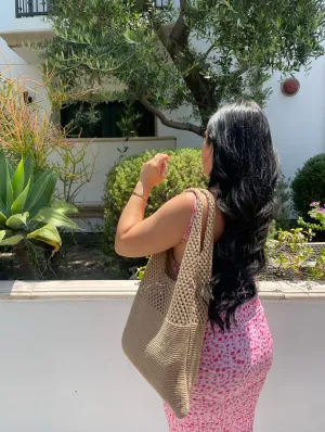 Tan Beachy Tote
