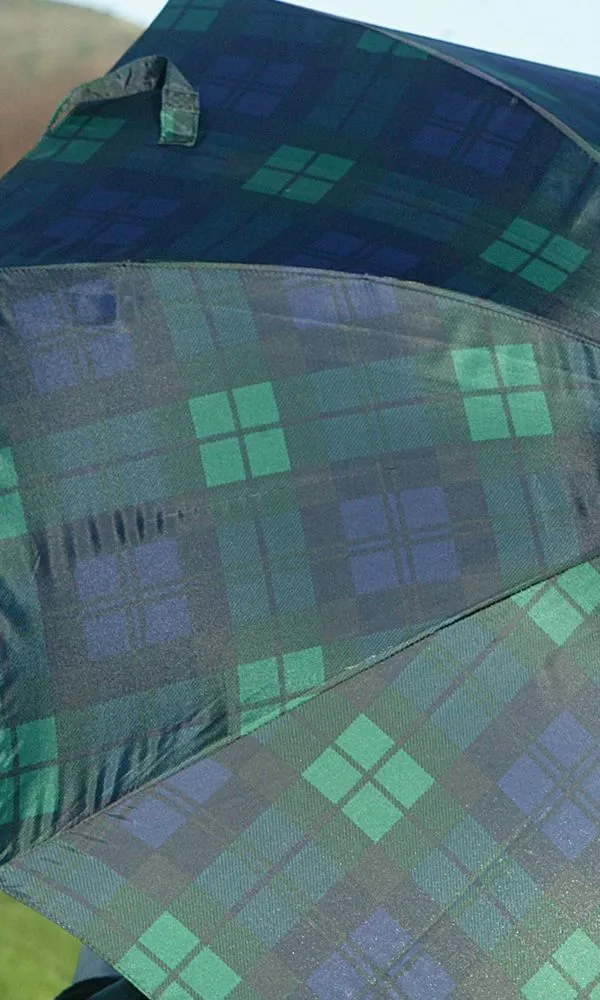 Tartan Folding Umbrella