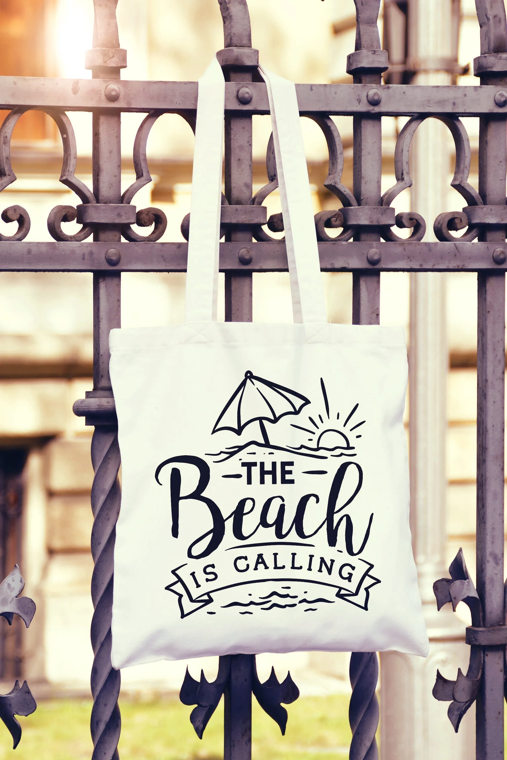 The Beach Is Calling Tote Bag