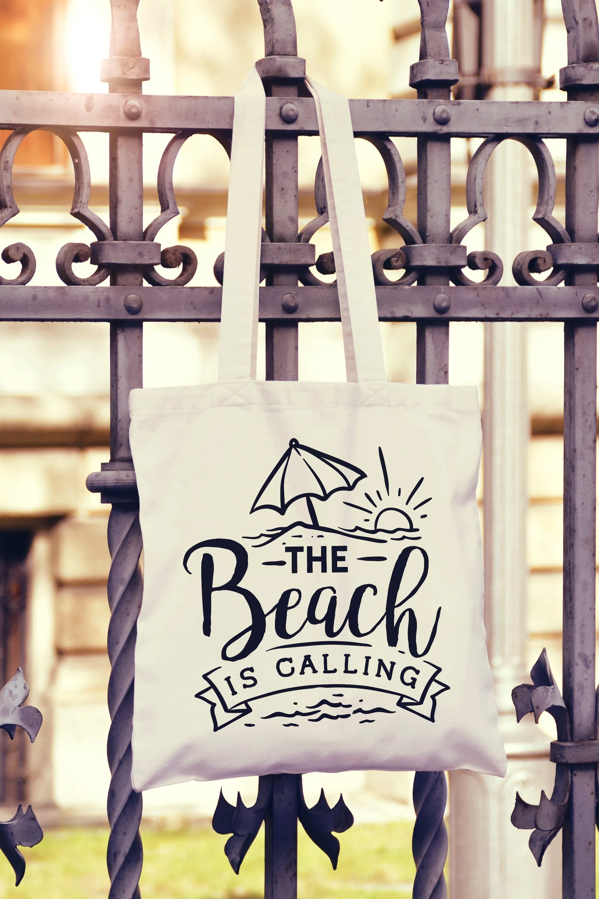 The Beach Is Calling Tote Bag