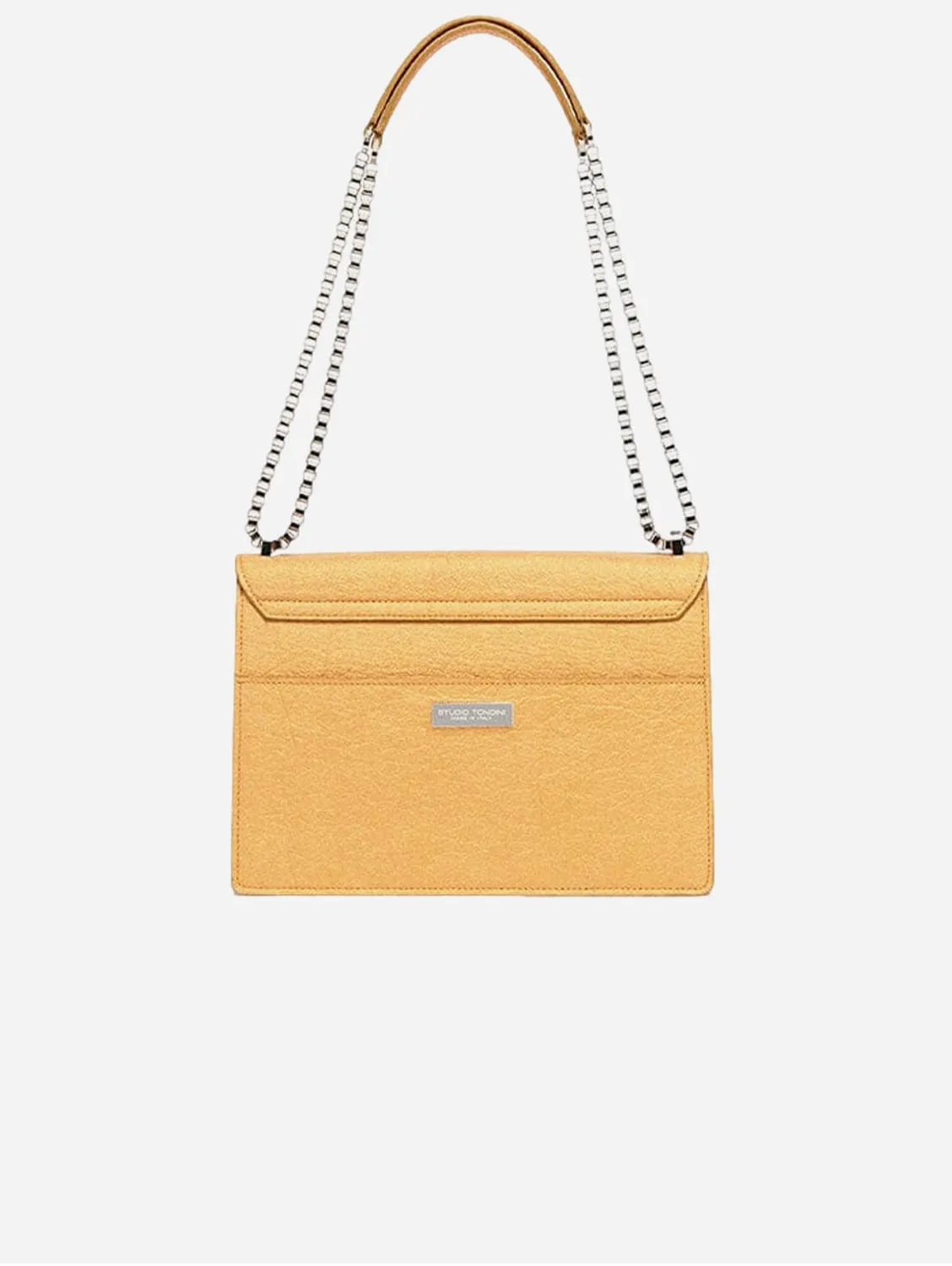The Cristiana Pinatex® Vegan Shoulder Bag | Antique Gold