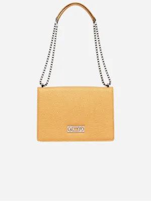 The Cristiana Pinatex® Vegan Shoulder Bag | Antique Gold
