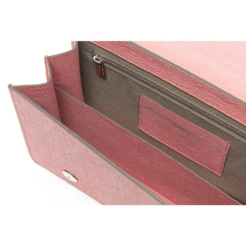The Cristiana Pinatex® Vegan Shoulder Bag | Antique Pink