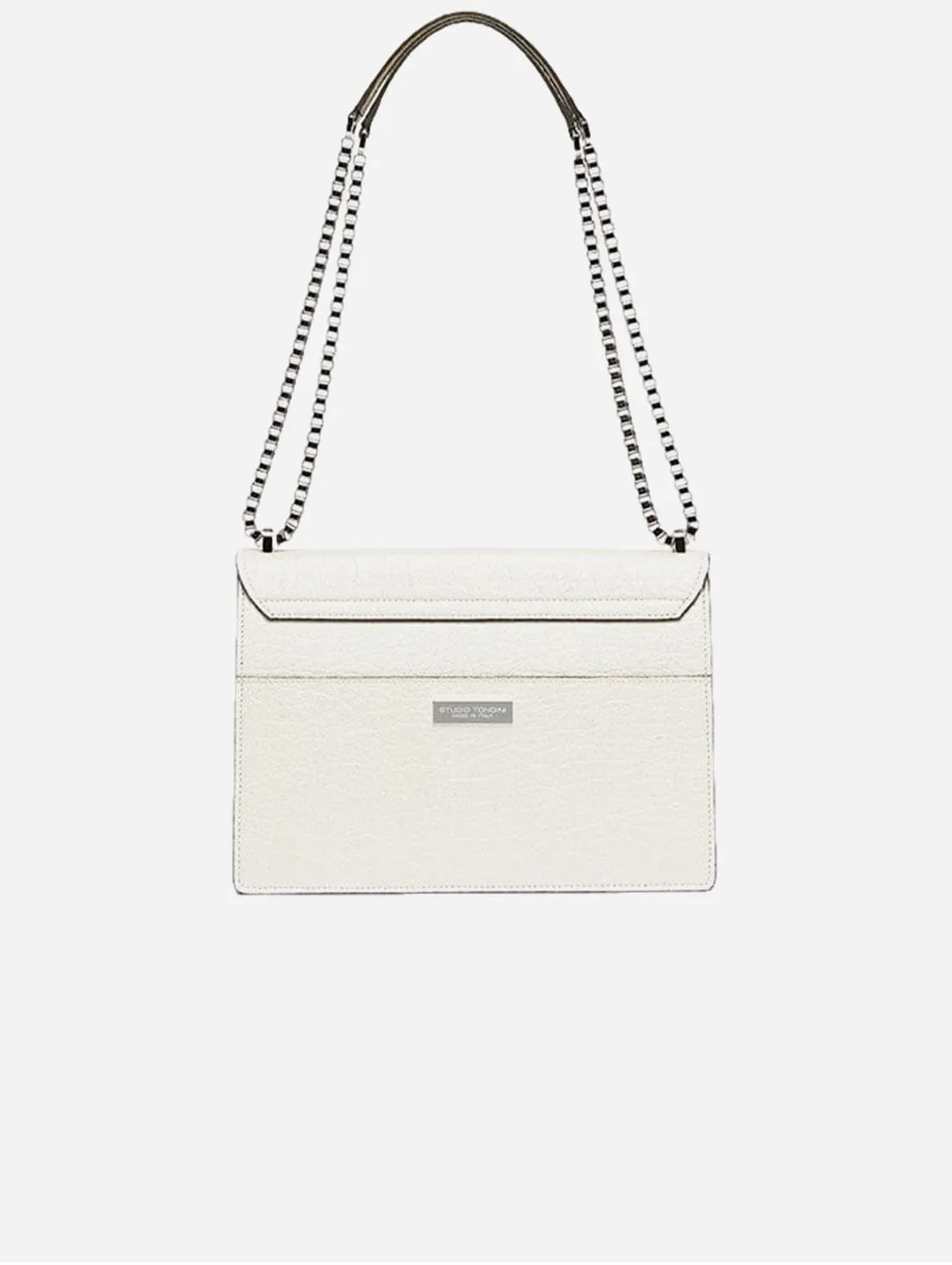 The Cristiana Pinatex® Vegan Shoulder Bag | Pearled White
