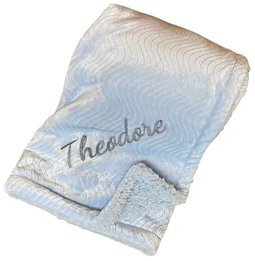 The Hadley Luxury Blanket - Blue