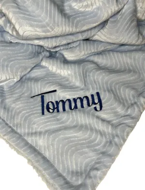 The Hadley Luxury Blanket - Blue