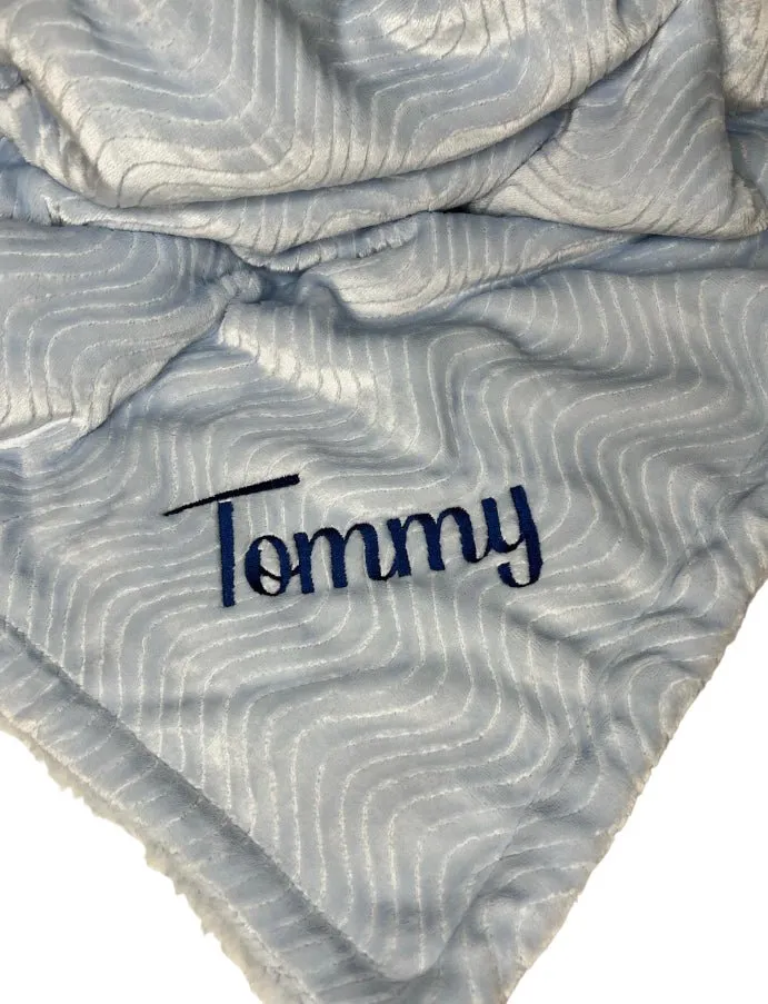 The Hadley Luxury Blanket - Blue