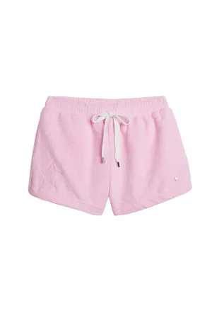 The Kauai French Terry Cabana Shorts with Star - Pink