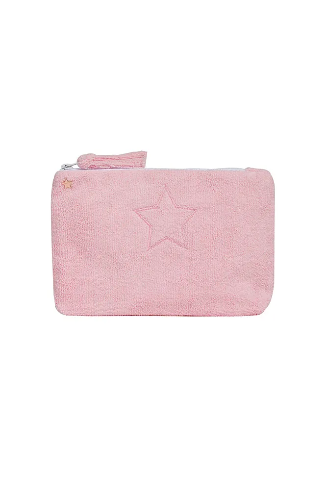 The Lanai French Terry Zipper Pouch with Star