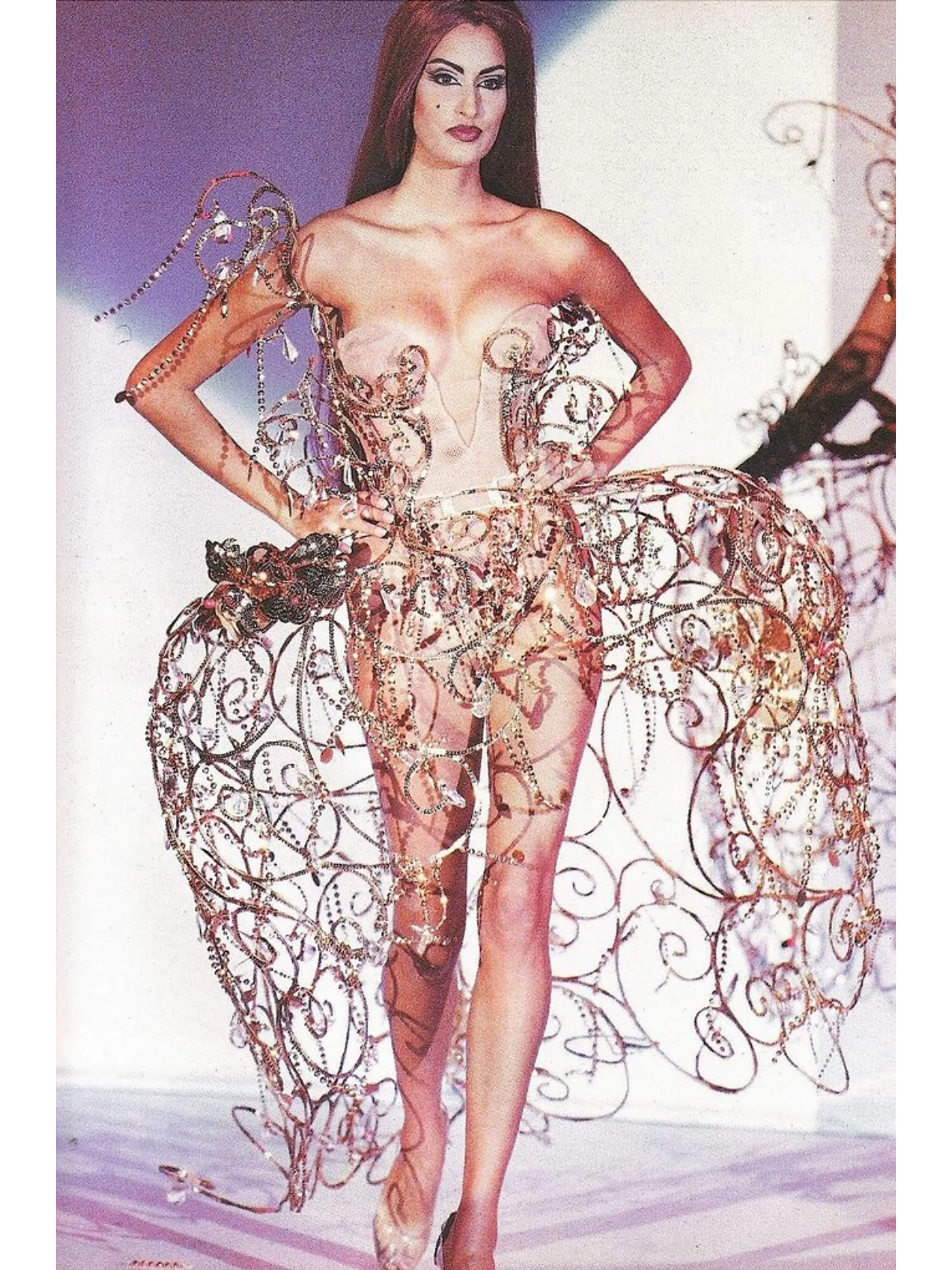Thierry Mugler 1990s Black Ribbon Lace Jacket