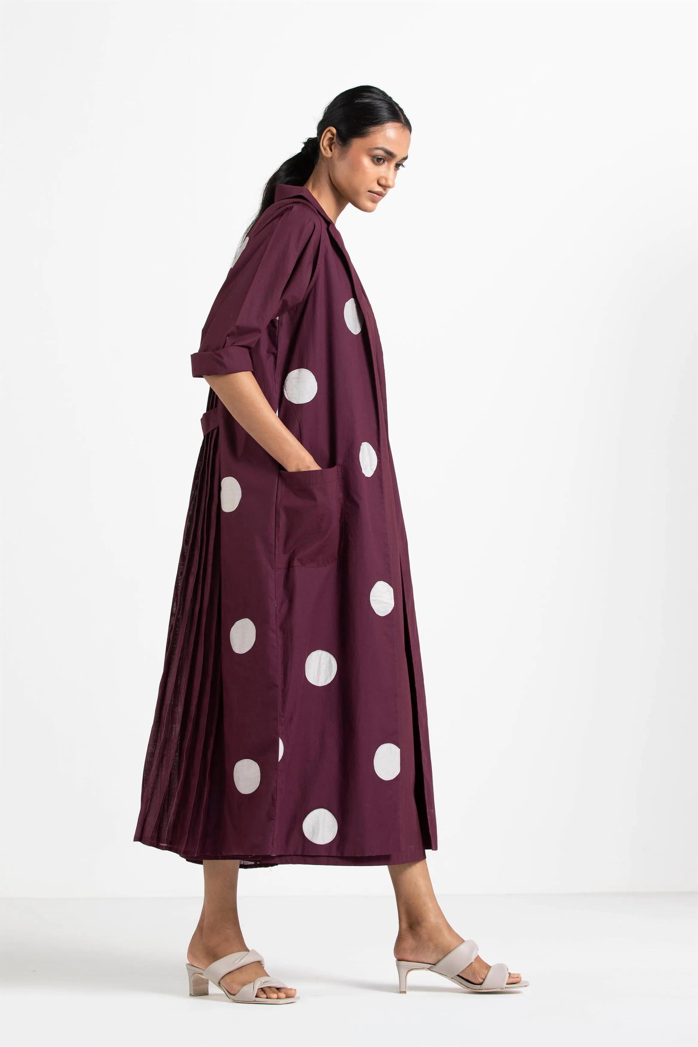 THREE   -   Back Pleat U-Shape Jacket