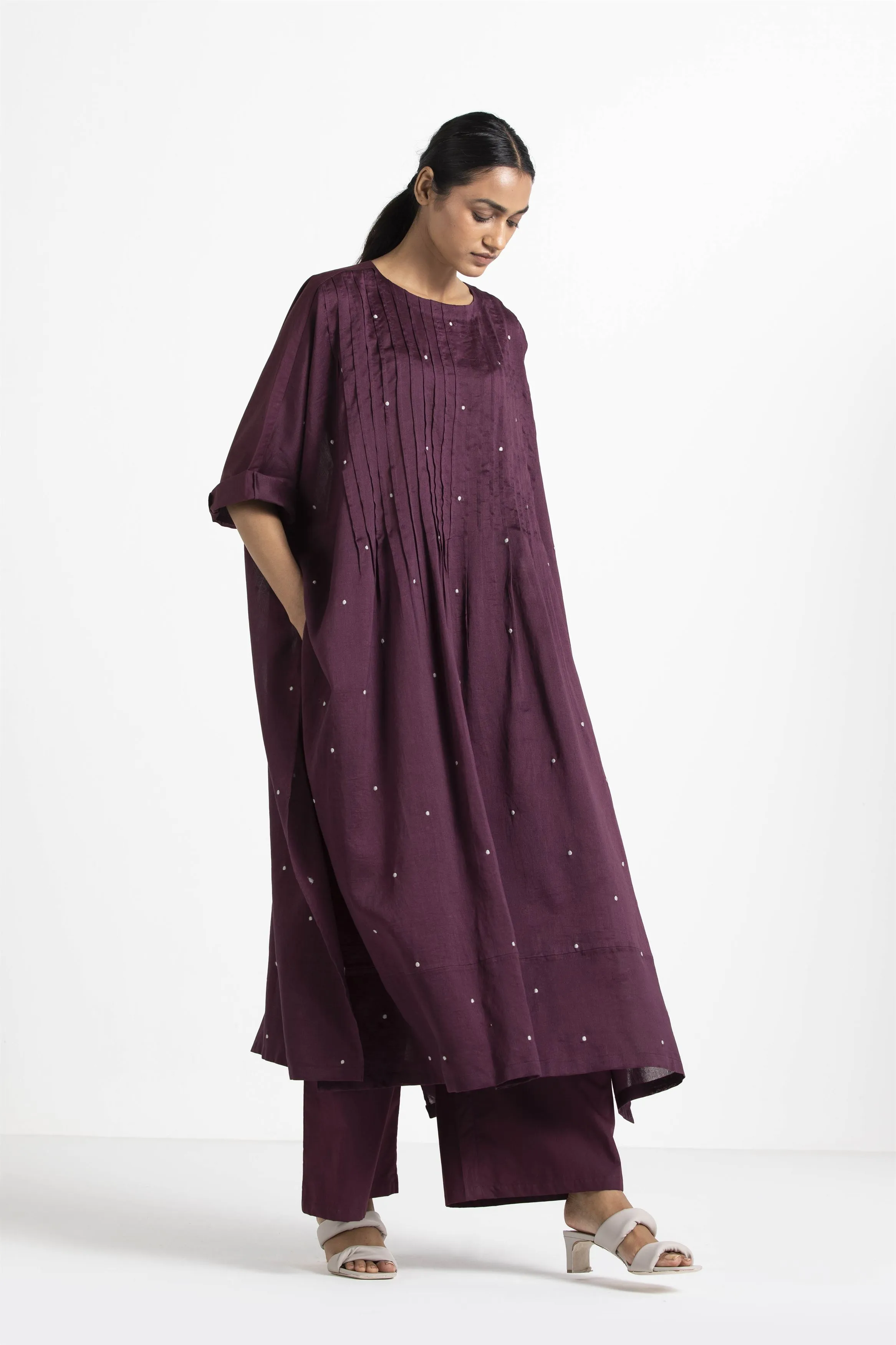 THREE   -   Pintuck Kaftaan Co Ord