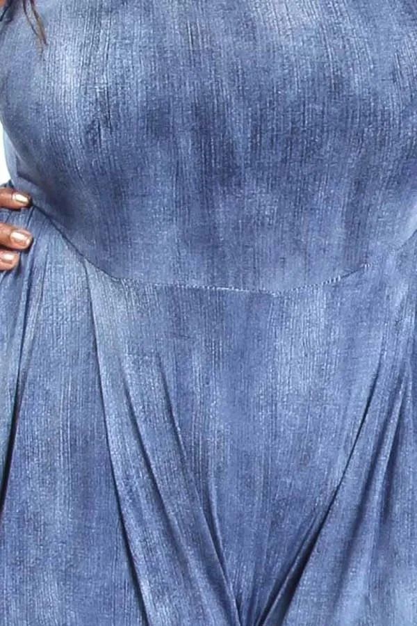 Tie Dye Harem Plus Size Jumpsuit